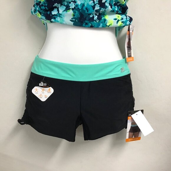 NWT ZeroXposur Women's Floral Print Sun Smart UPF 30+ 2 Piece Swim Suit Size XS - Picture 4 of 12